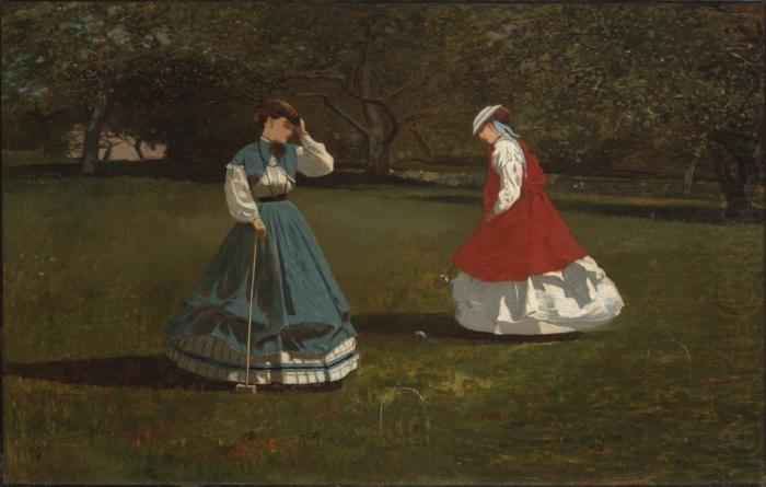 Winslow Homer A Game of Croquet oil painting picture